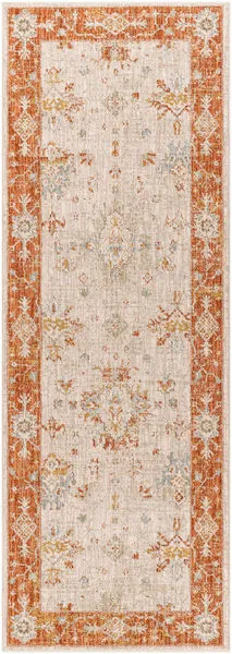 Product Image 1 for Avant Garde Woven Orange / Beige Rug - 2'7" x 7'3" from Surya