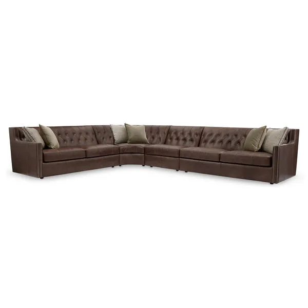 Product Image 1 for Candace 4 Piece Leather Sectional from Bernhardt Furniture