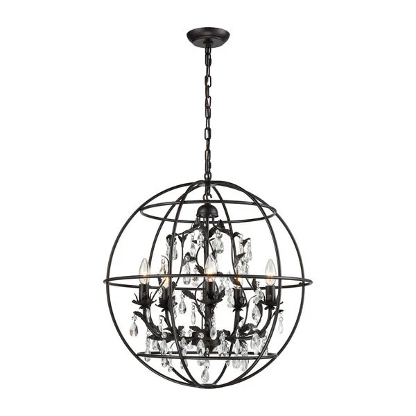 Product Image 1 for Bridget 5 Light Chandelier In Oil Rubbed Bronze from Elk Lighting