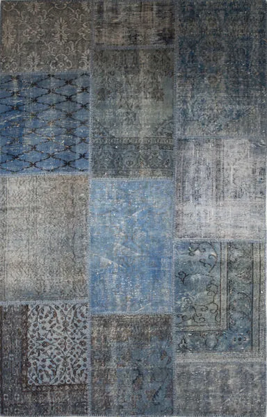 Product Image 2 for Patchwork Rug 9'x12' Indigo Blue from Four Hands