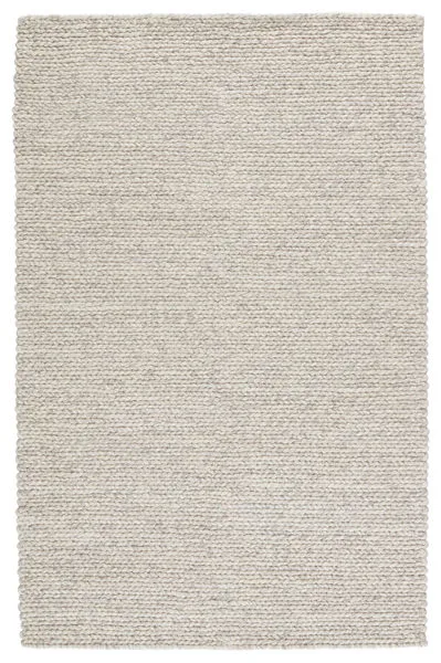 Product Image 1 for Braiden Handmade Solid Cream/ Light Gray Rug from Jaipur 