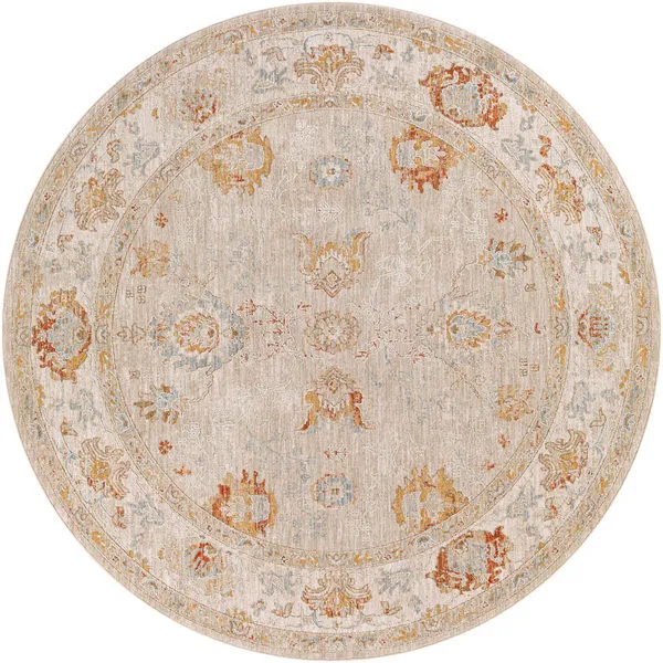 Product Image 1 for Avant Garde Woven Beige / Rust Rug - 5'3" Round from Surya