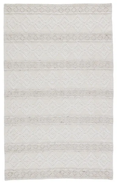 Product Image 1 for Adelie Indoor/ Outdoor Trellis White/ Light Gray Rug from Jaipur 