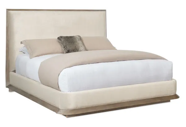 Product Image 1 for King Cream Fabric Modern Stage Is Set Bed from Caracole