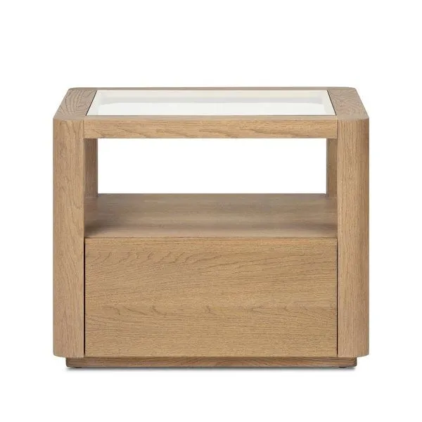 Product Image 1 for Shiloh Tempered Glass End Table from Four Hands