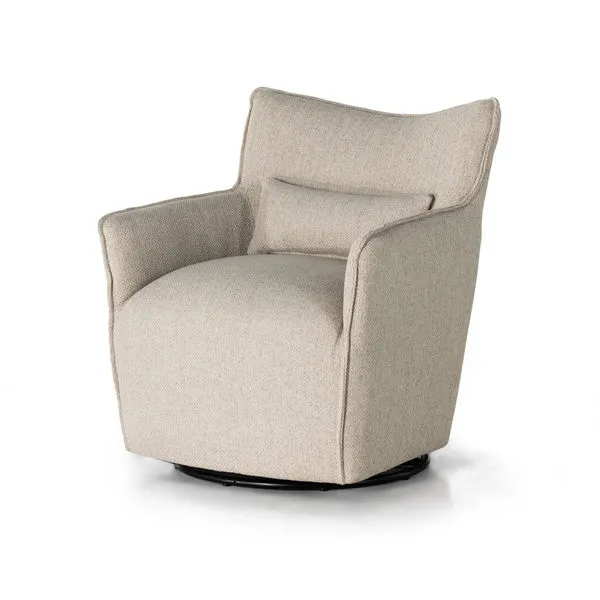 Product Image 1 for Kimble Swivel Chair-Fallon Linen from Four Hands