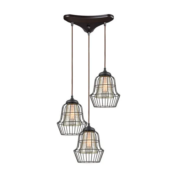 Product Image 1 for Yardley 3 Light Pendant In Oil Rubbed Bronze from Elk Lighting