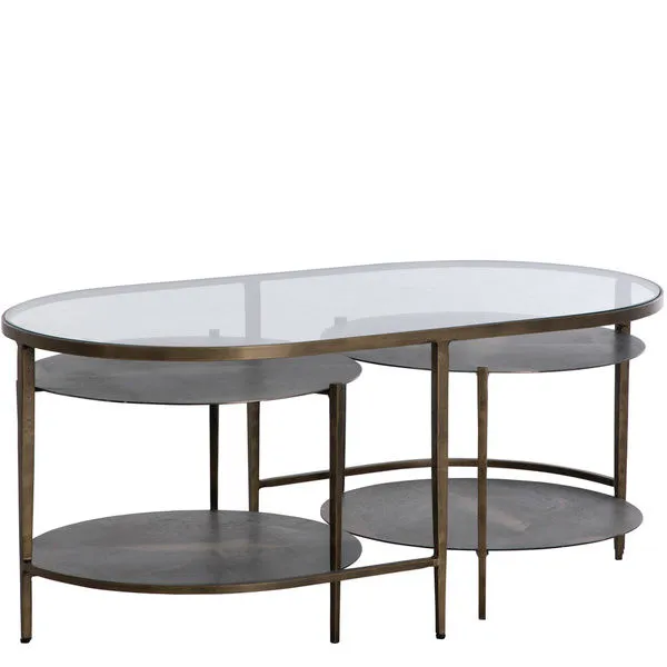Product Image 1 for Northampton Forged Champagne Iron Coffee Table from Gabby
