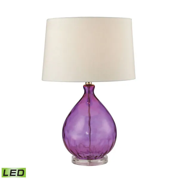Product Image 1 for Wayfarer Glass Table Lamp In Purple from Elk Home