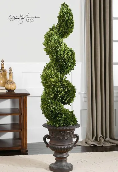 Product Image 1 for Uttermost Spiral Topiary Preserved Boxwood from Uttermost