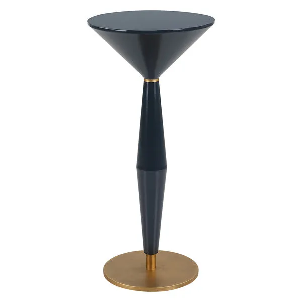 Product Image 1 for Luster Navy Blue Accent Table from Uttermost