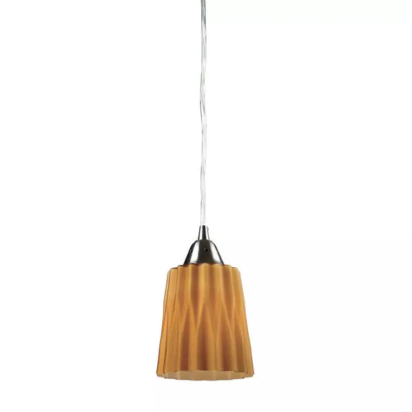 Product Image 1 for Angles 1 Light Pendant In Satin Nickel** from Elk Lighting