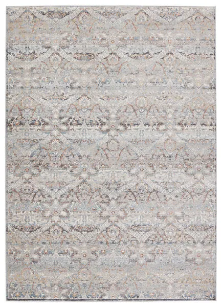 Product Image 1 for Edlynne Damask Light Gray/ Light Blue Rug from Jaipur 