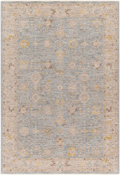 Product Image 1 for Avant Garde Woven Sky Blue / Brown Rug - 2'7" x 7'3" from Surya