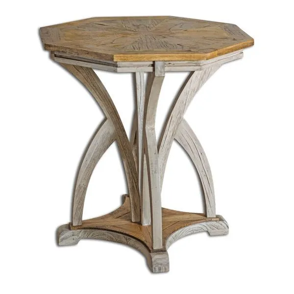Product Image 1 for Uttermost Ranen Aged White Accent Table from Uttermost