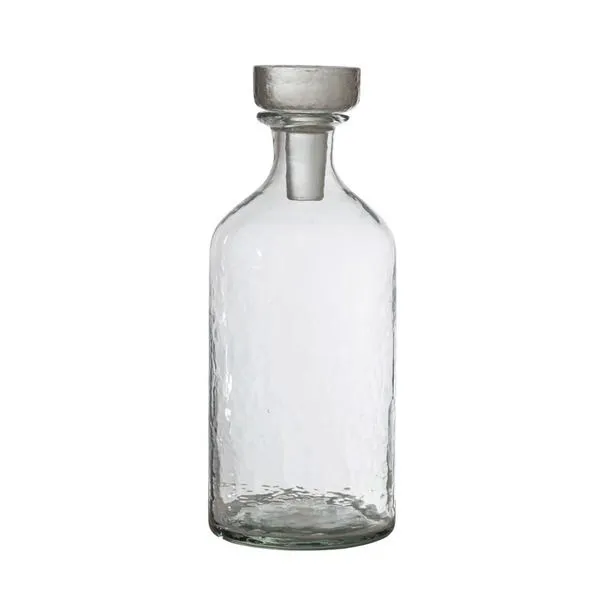 Product Image 1 for George Glass Round Hammered Glass Decanter from Creative Co-Op