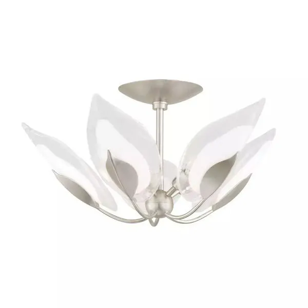 Product Image 1 for Blossom 5 Light Semi Flush-Silver from Hudson Valley