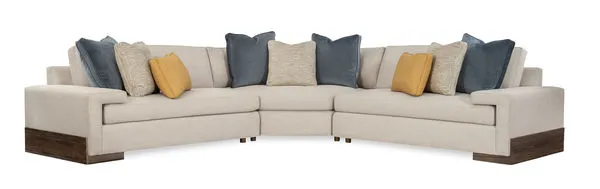 Product Image 1 for Cream Fabric Modern I'm Shelf-ish 3 Piece Sectional from Caracole