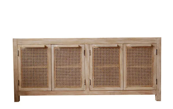 Product Image 1 for Savannah Cane & Mango Wood Sideboard from Creative Co-Op