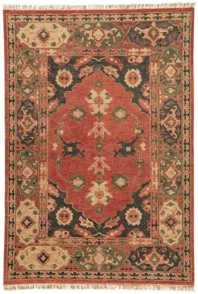 Product Image 2 for Artemis By Azra Hand Knotted Floral Red/ Black Area Rug from Jaipur