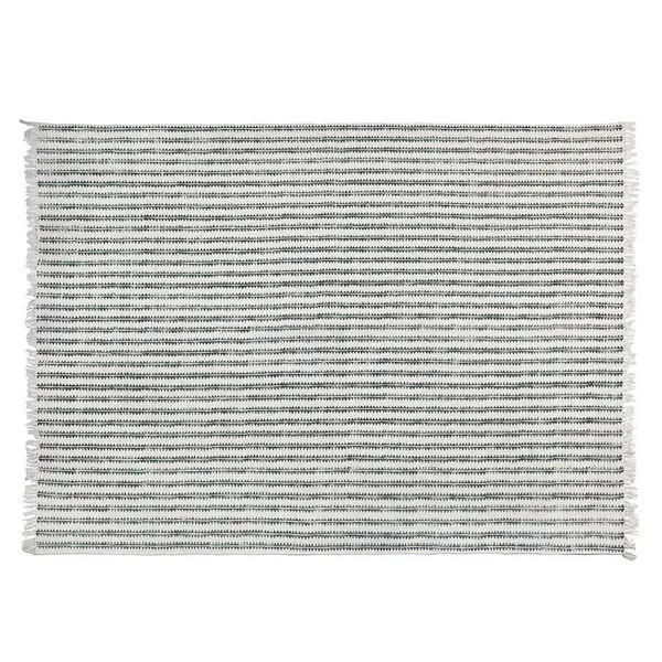 Product Image 1 for Block Print Cotton Rug, 8x10   Sawtooth Stripe from Homart