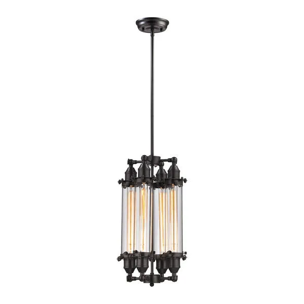 Product Image 1 for Fulton 4 Light Pendant In Oil Rubbed Bronze from Elk Lighting
