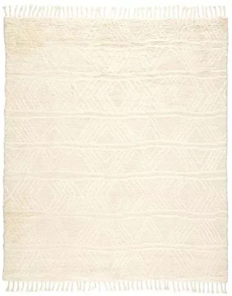 Product Image 1 for Akka Hand Knotted Solid Cream Area Rug from Jaipur 