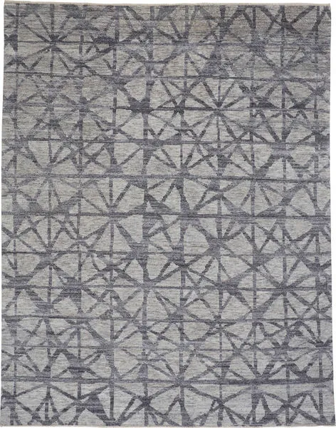 Product Image 5 for Vivien Transitional Charcoal Hand-Knotted Rug - 5' x 8' from Feizy Rugs