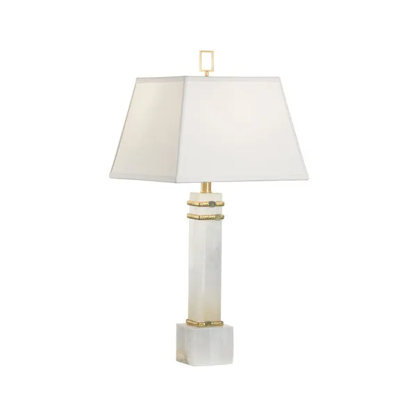 Product Image 1 for Evelyn Alabaster Column Lamp from Chelsea House