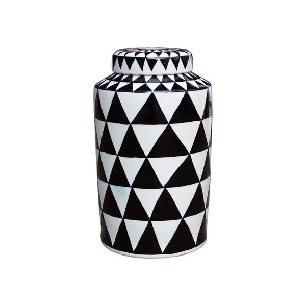 Product Image 1 for Black Triangle Lined Tea Jar from Legend of Asia