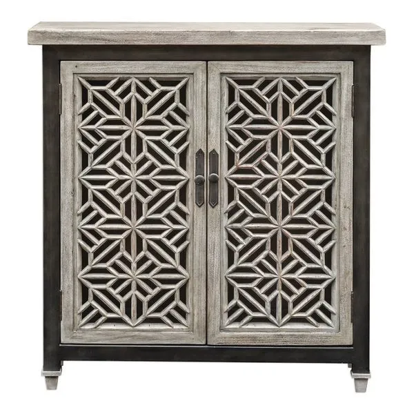 Product Image 1 for Uttermost Branwen Aged White Accent Cabinet from Uttermost