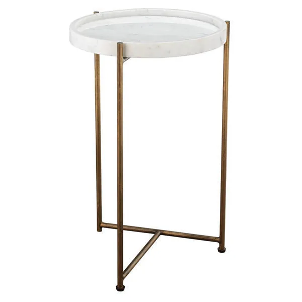 Product Image 1 for Athens Side Table Marble from Jamie Young