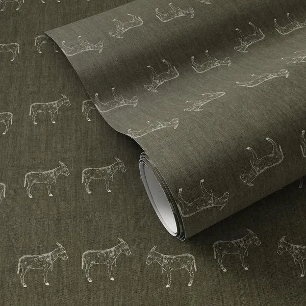 Product Image 1 for Burros Olive Night I Wallpaper by Paul Meyer from Four Hands