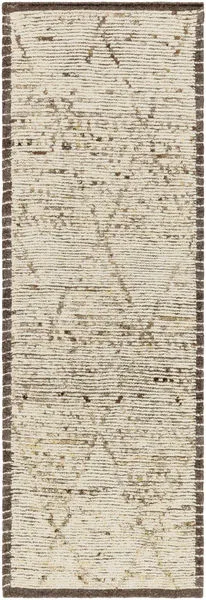 Product Image 1 for Khyber Hand-Knotted Global Brown / Tan Rug - 2'6" x 8' from Surya