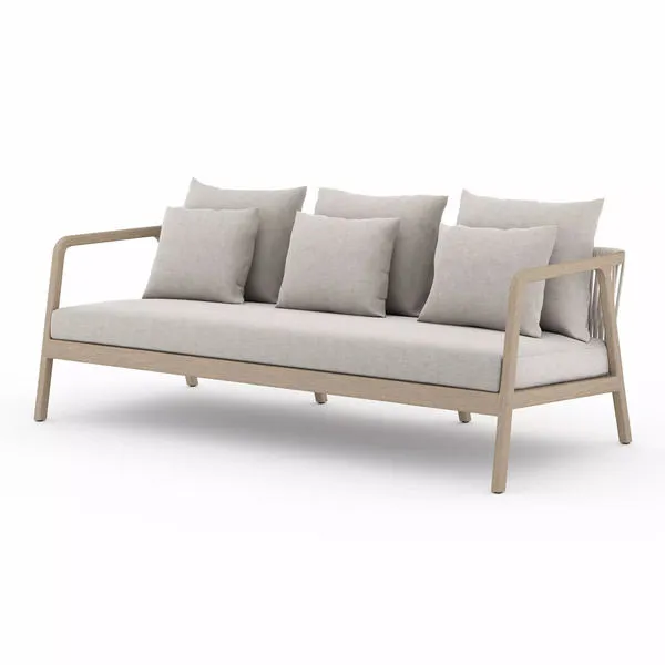 Product Image 2 for Numa Wooden Outdoor Sofa, Washed Brown from Four Hands
