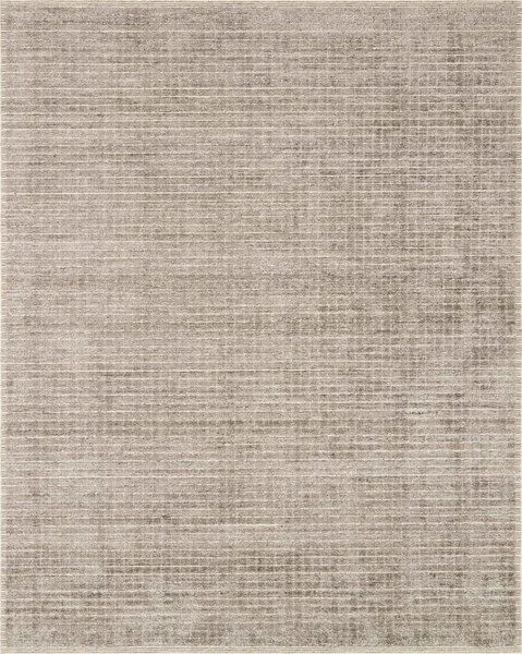 Beverly Stone Rug in neutral tones with subtle linear texture in wool and rayon pile