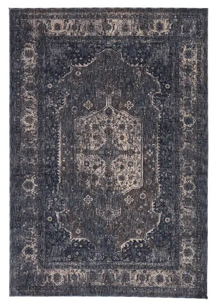 Product Image 2 for Temple Medallion Blue/ Gray Rug from Jaipur 