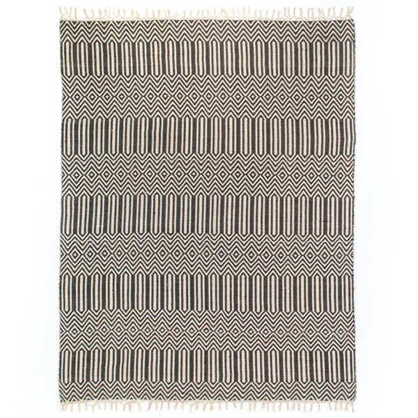 Product Image 1 for Black Cotton Woven Rug from Four Hands