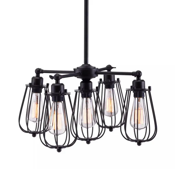 Product Image 1 for Porirua Ceiling Lamp Distressed Black from Zuo