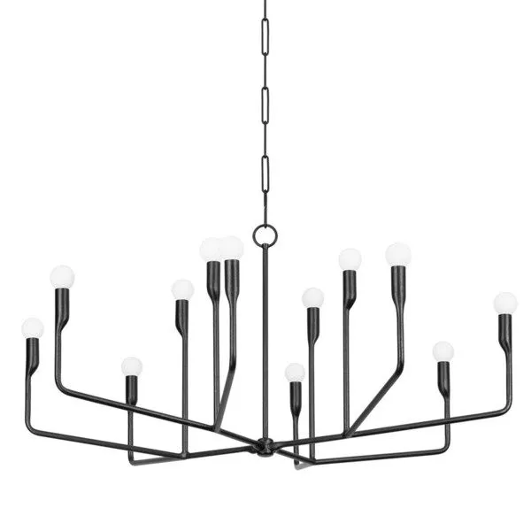 Product Image 1 for Norman Forged Iron 12-Light Chandelier from Troy Lighting