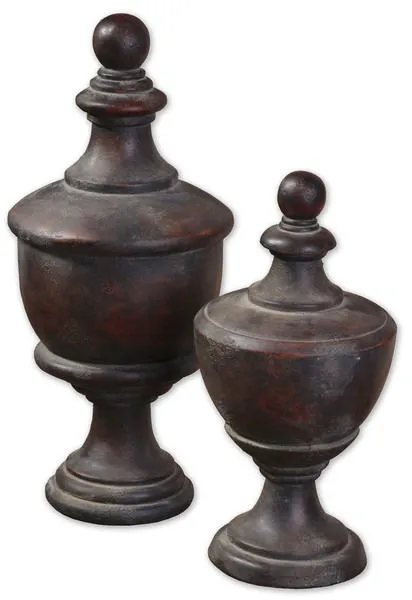 Product Image 1 for Uttermost Gracelyn Antique Finials, Set/2 from Uttermost