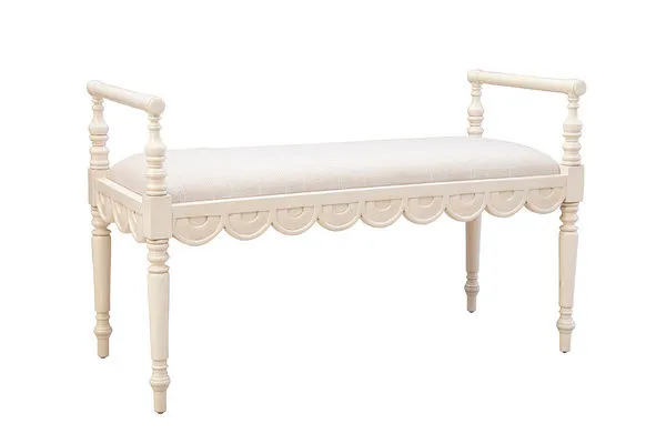 Product Image 1 for Cream Juliet Bench from Furniture Classics