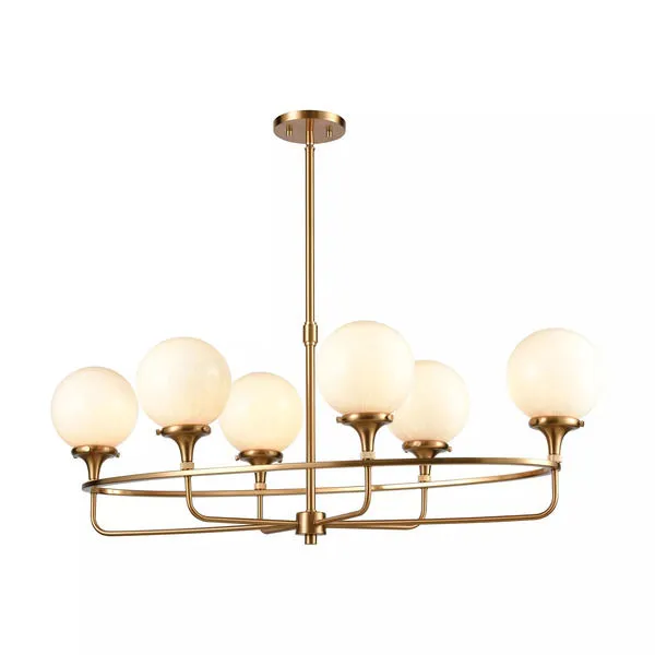 Product Image 2 for Beverly Hills 6 Light Island Light In Satin Brass from Elk Lighting