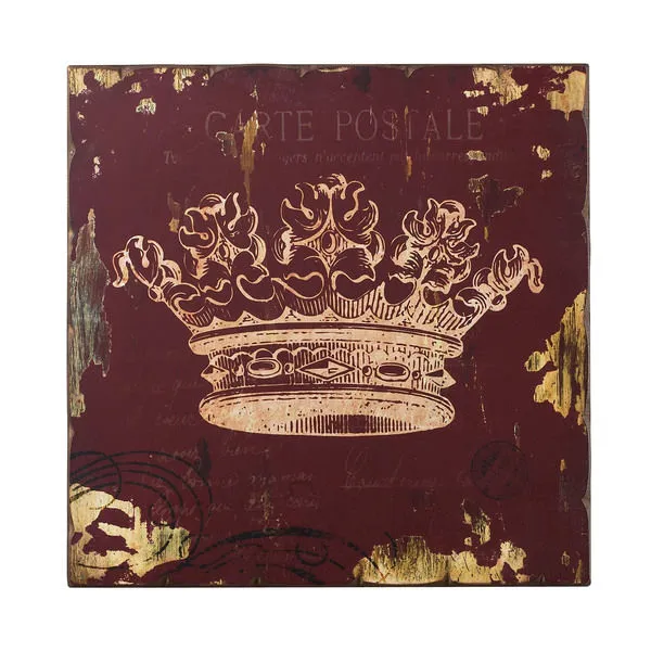 Product Image 1 for Red Crown Print Wall Décor from Elk Home