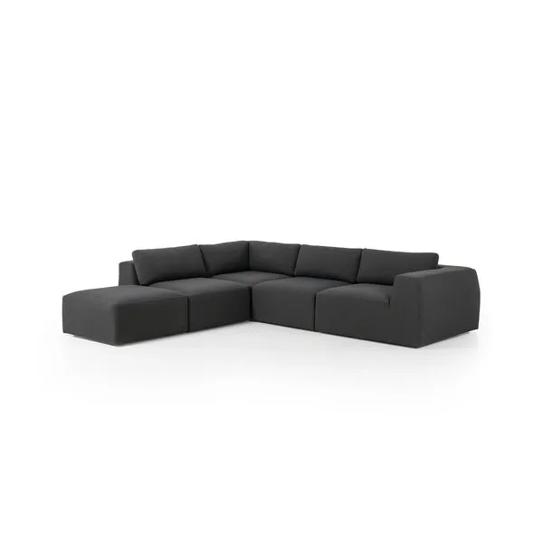 Product Image 2 for Brylee 4-Piece Chaise Right-Facing Fiqa Boucle Sectional with Ottoman from Four Hands
