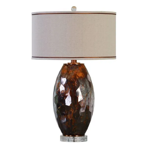 Product Image 1 for Uttermost Sabastian Bronze Glass Table Lamp from Uttermost