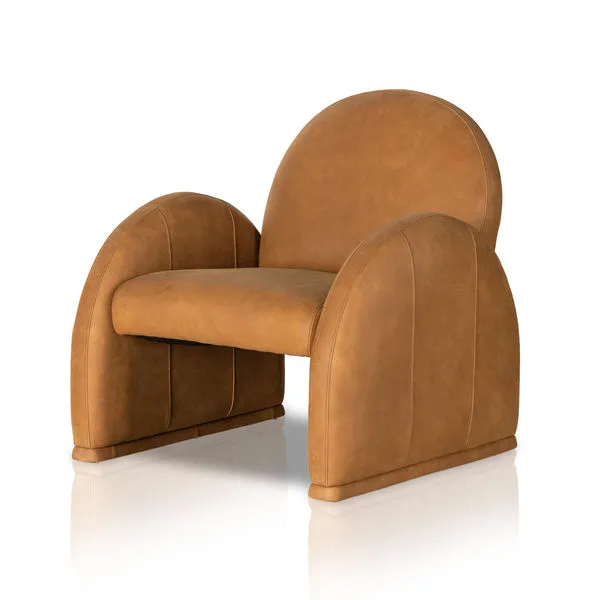 Product Image 1 for Nicola Top Grain Leather Chair - Kennison Cognac from Four Hands