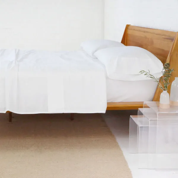 Product Image 1 for Cotton White Percale Queen Sheet Set from Pom Pom at Home