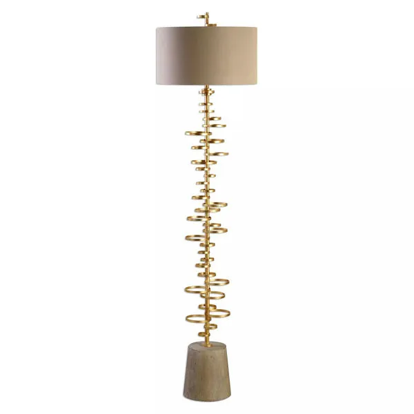 Product Image 2 for Uttermost Lostine Modern Gold Floor Lamp from Uttermost