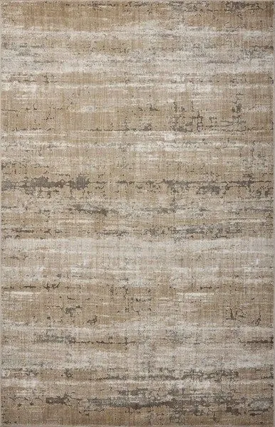 Wyatt Natural Ivory Rug with distressed, earth and sand-toned abstract pattern in rectangular shape